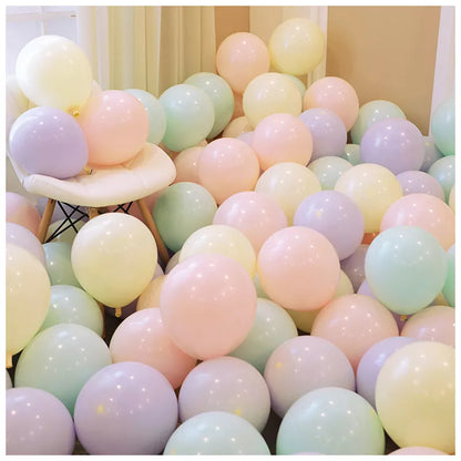 Balões cor pastel